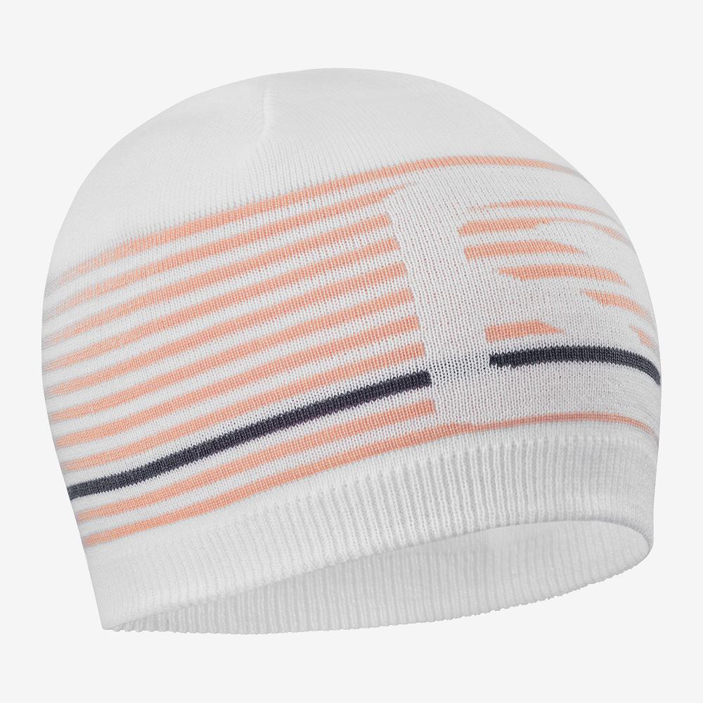 SALOMON FLATSPIN Philippines - Men's Beanie - White | 195678-HKW